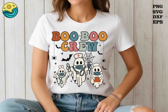 Boo Boo Crew SVG, Nurse Halloween SVG