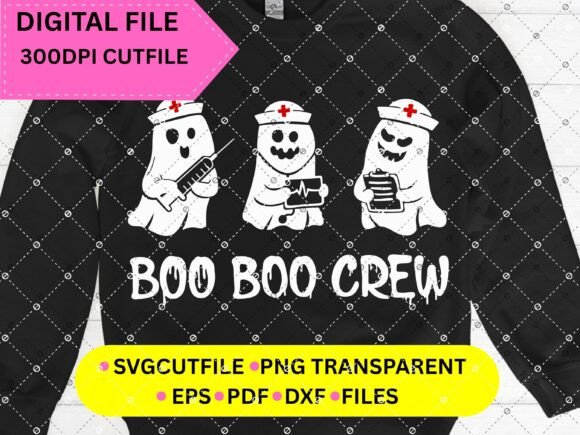 Boo Boo Crew SVG Nurse Halloween SVG