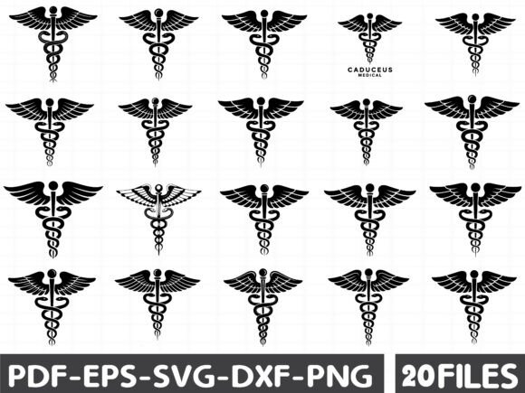 Caduceus Medical Symbol SVG