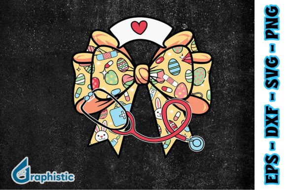 Coquette Easter Nurse Stethoscope SVG