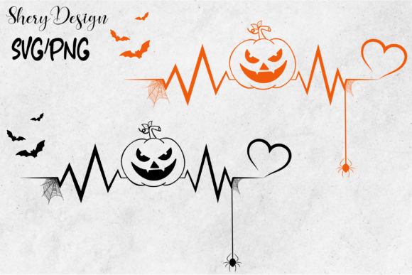 Halloween Nurse, Heartbeat SVG, PNG