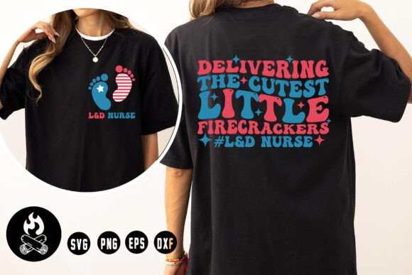 L D Nurse Firecracker SVG, Cute Baby SVG