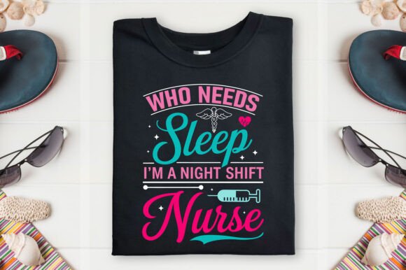 Night Shift Nurse T-Shirt Design