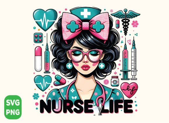 Nurse Bow SVG & PNG Design Review