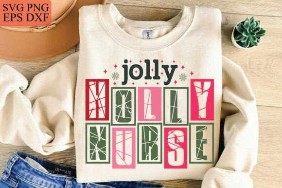 Nurse Christmas SVG: Holly Jolly Nurse S