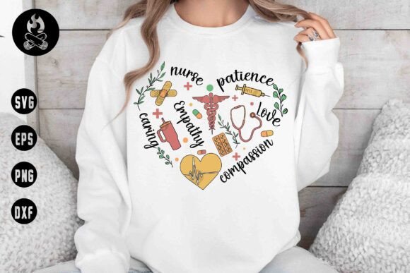 Nurse Heart SVG, Medical Appreciation