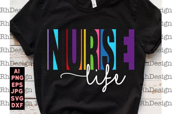 Nurse Life SVG PNG: Half Leopard Nurse