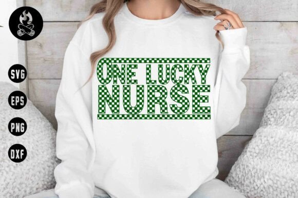 One Lucky Nurse Checkered SVG