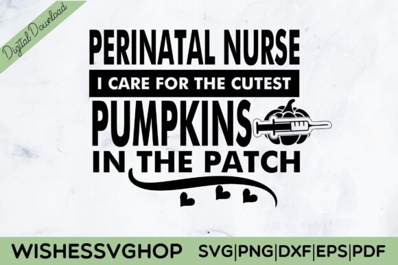 Perinatal Nurse Pumpkins SVG PNG