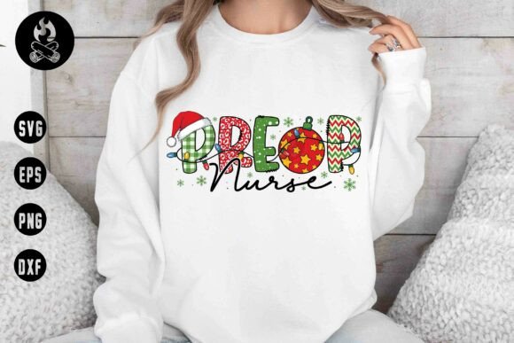 Preop Nurse Christmas SVG PNG