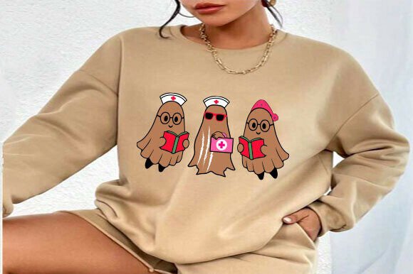 Retro Gingerbread Nurse Christmas SVG