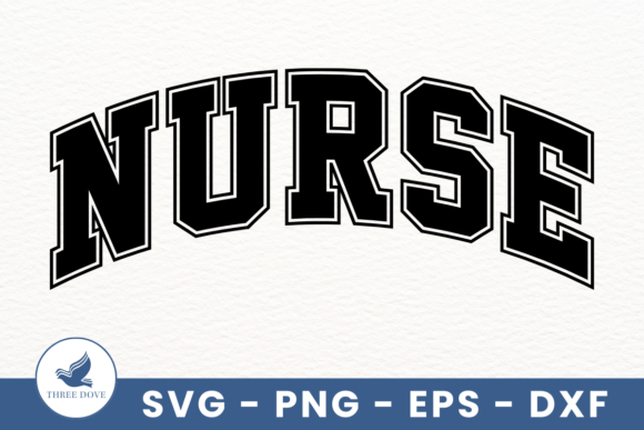 Retro Nurse Varsity SVG