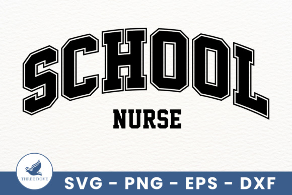 Retro School Nurse Varsity SVG