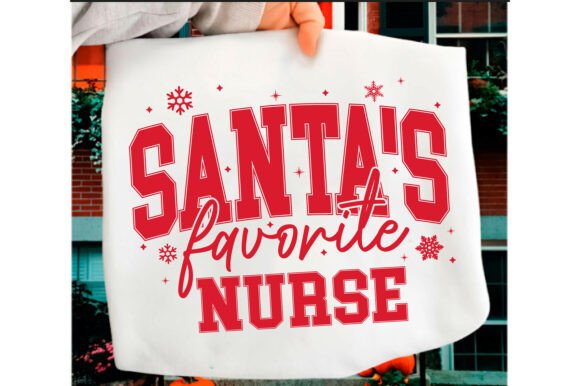 Santa's Favorite Nurse PNG SVG